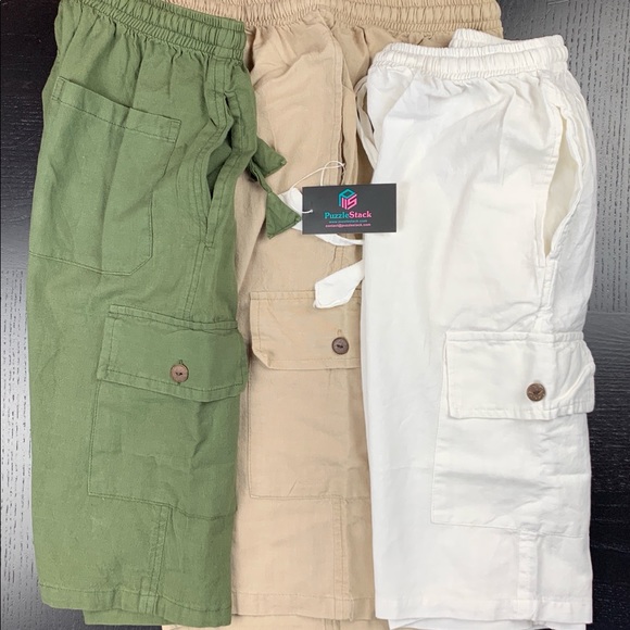 Men’s Cotton Shorts- White - Picture 5 of 7